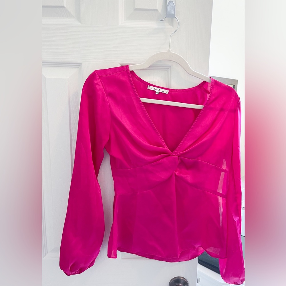 Pink long sleeve top!
